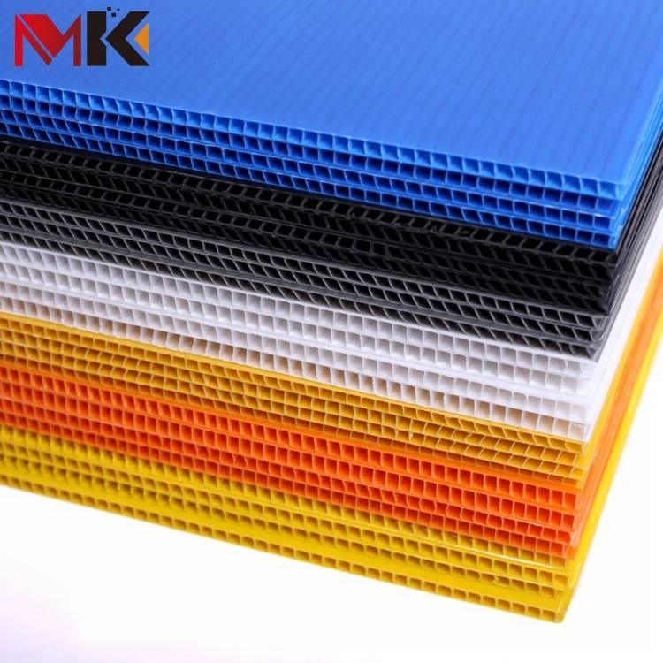 Mk Oem&odm Corrugated Plastic Honeycomb Panel Pp Hollow Sheet Plastico Polipropilen Petek Coroplast Board Correx Corflute Sheet